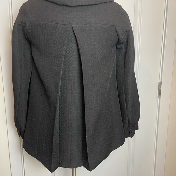 Kensie Black snap button front jacket size 4 - Picture 4 of 10